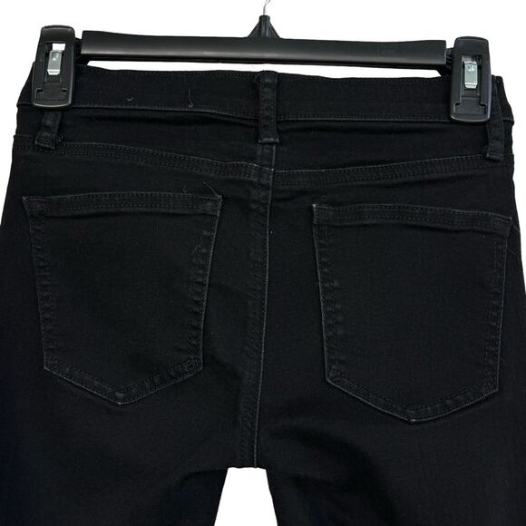 Gap Petite SZ 25P Jeans Skinny Low-Rise Stretch Pocket Zip-Fly Black Rinse Women - Picture 5 of 11